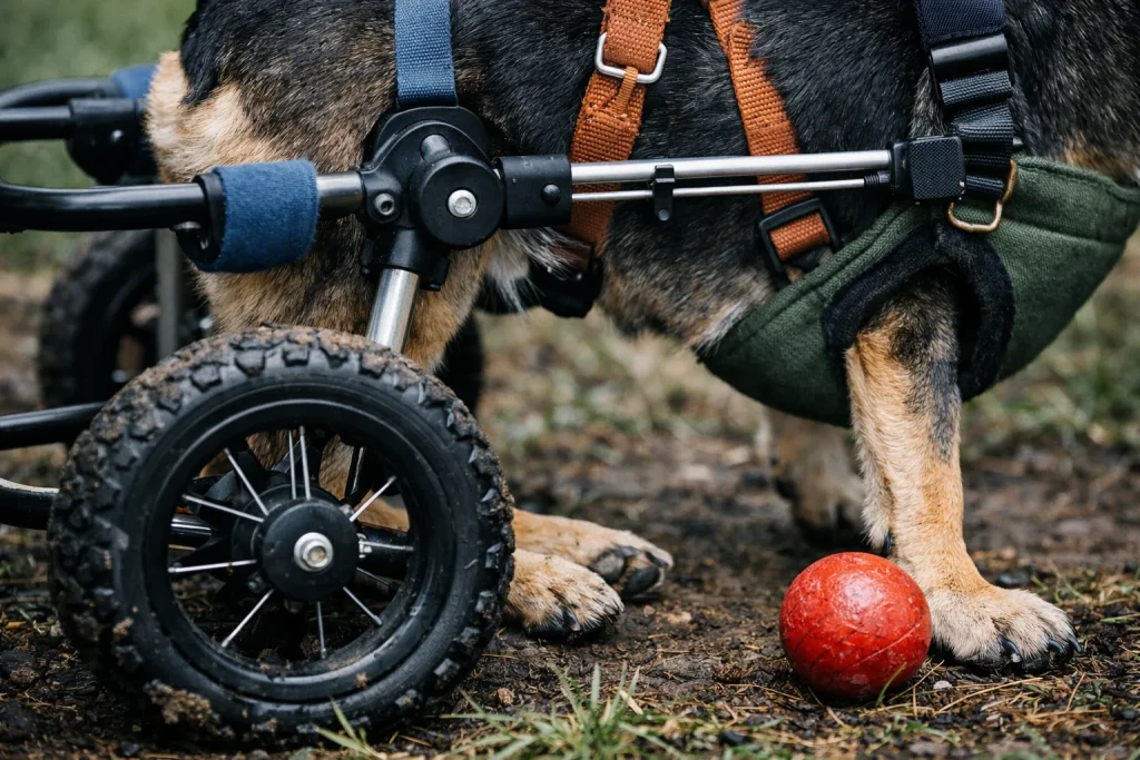 Impact des chariots et fauteuils roulants sur la qualité de vie des chiens handicapés