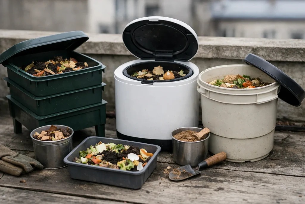 Composter en appartement : ce que chaque méthode demande